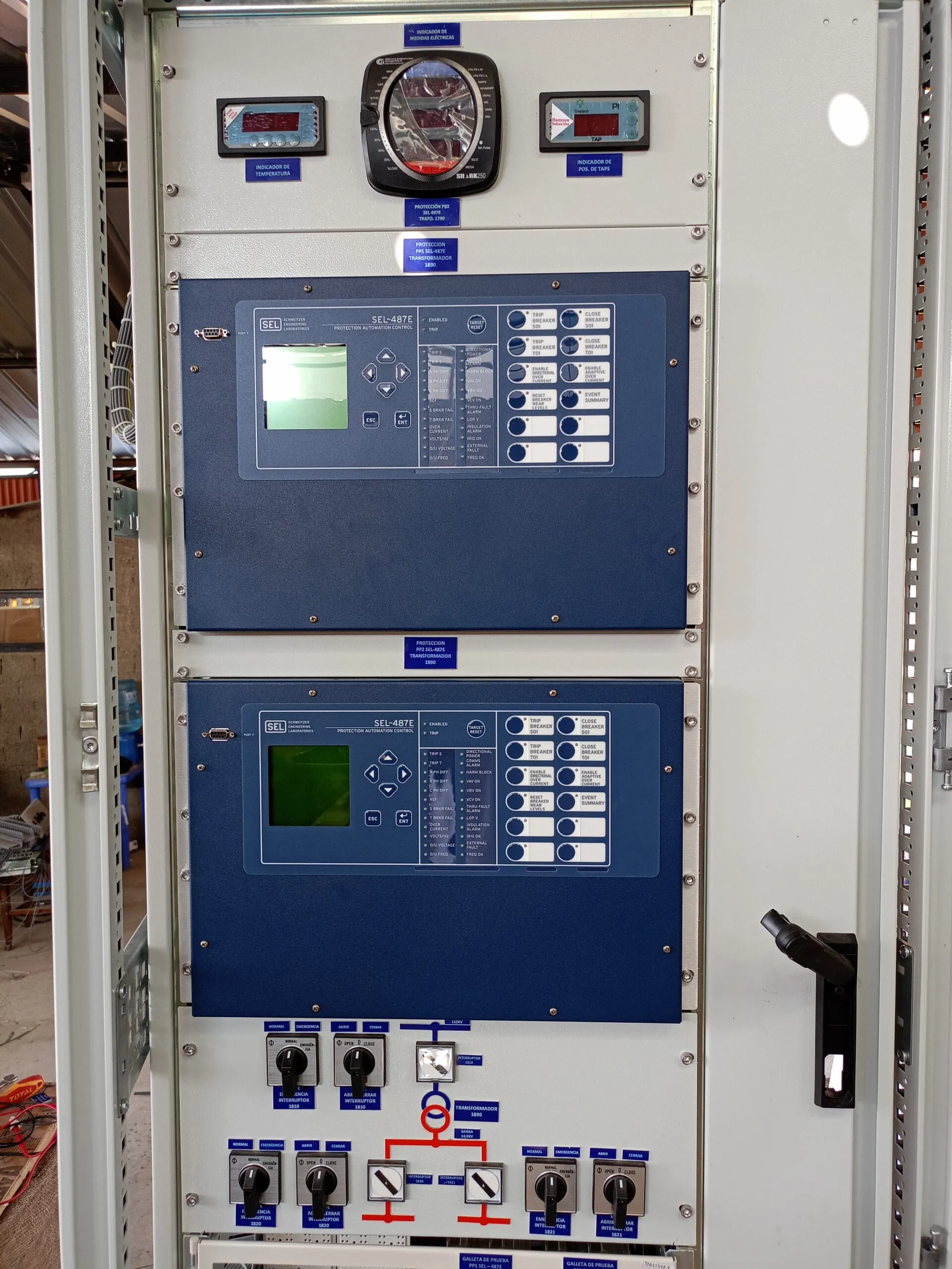 Provisión y Armado de Tableros de Control y Protección para la Subestación Tiquipaya — ELFEC